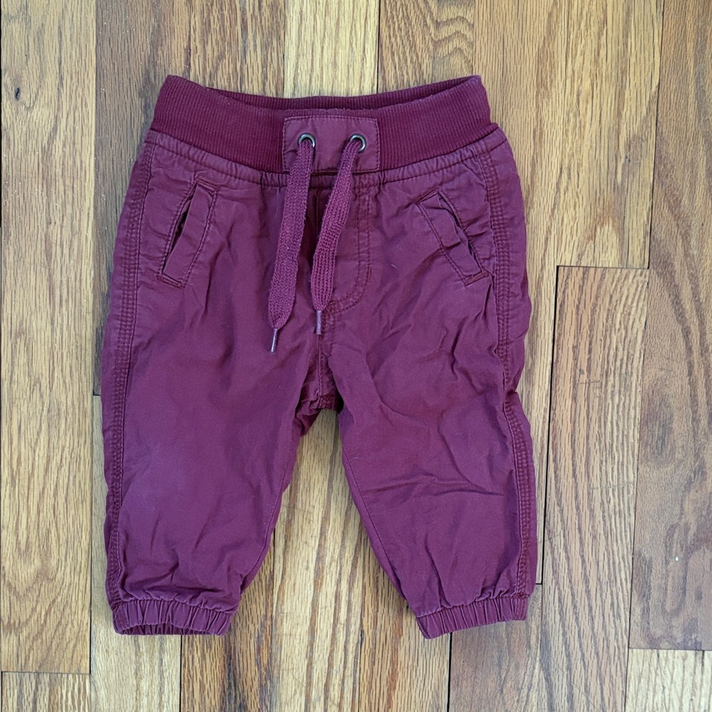 Kids Maroon Jogger Sweatpants